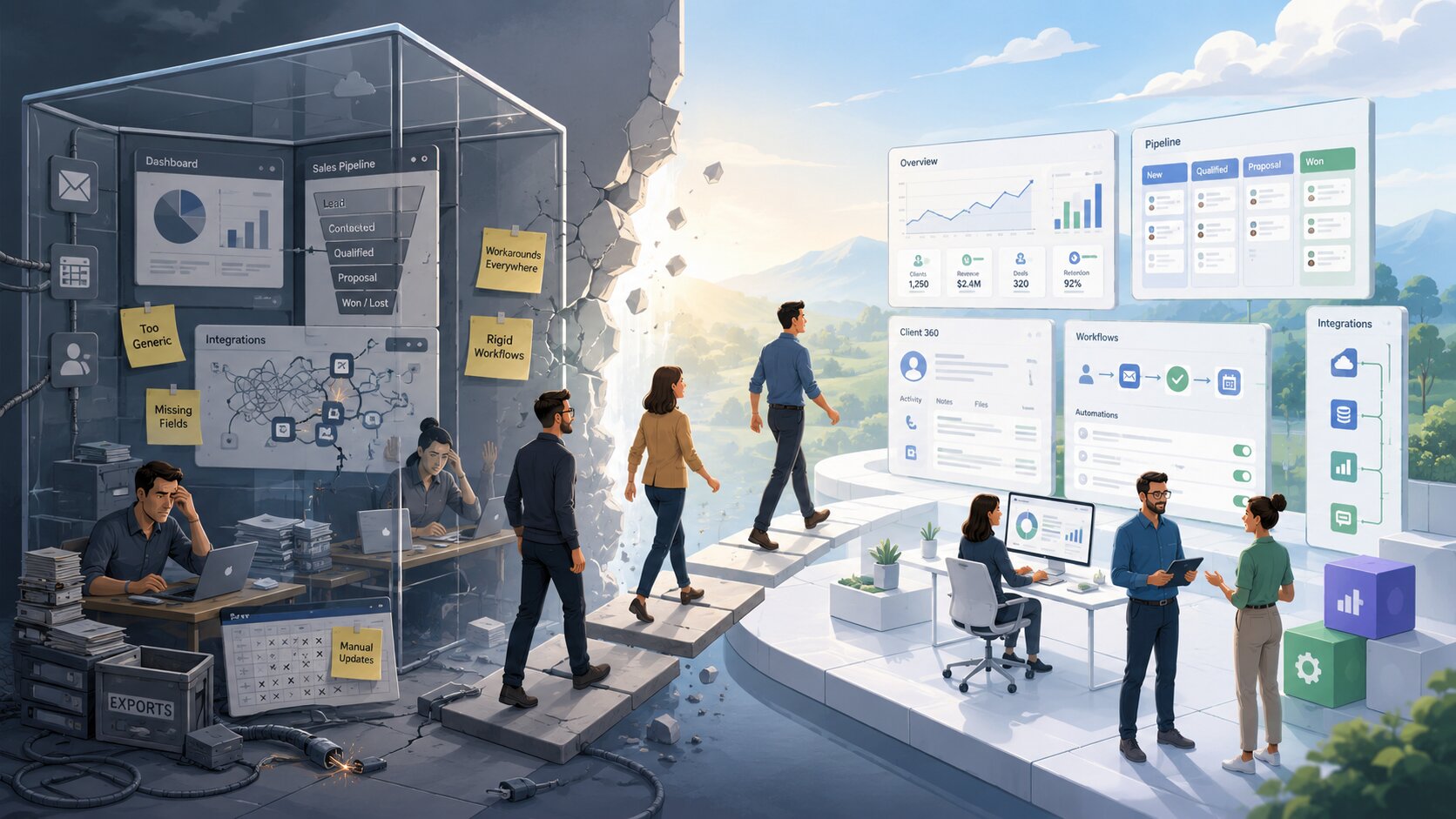 Ловушка стандартных CRM: когда бизнес перерастает «коробку» и почему пора переходить на собственное решение